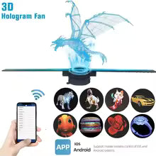 3D Holographic Advertising Fan Display