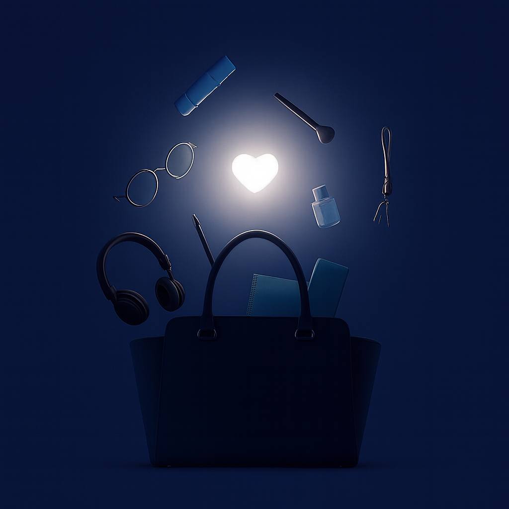 Heart Touch LED Handbag Light